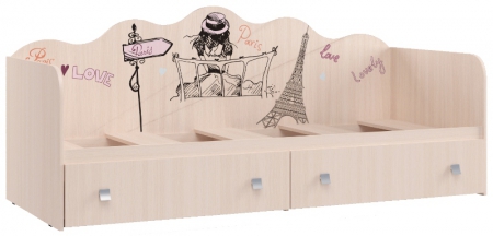 Кровать с ящиками Париж